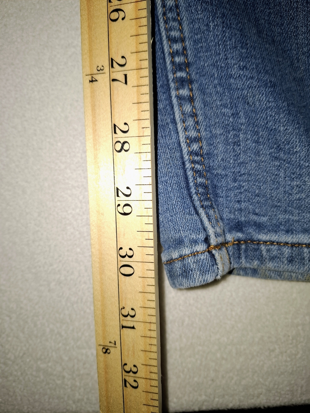 Carhartt Womens 10 Tall Light Blue Straight-Leg Carpenter Jeans - Picture 11 of 11